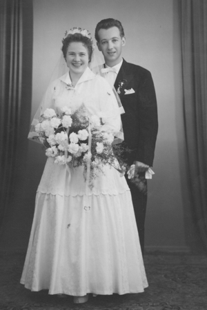 Roland und Gertrude (Trudi) Happes: Hochzeit am 6. Juli 1957 in Mnchen